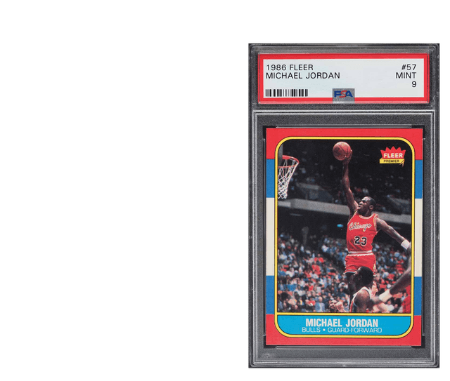 1986 Fleer Jordan PSA 9